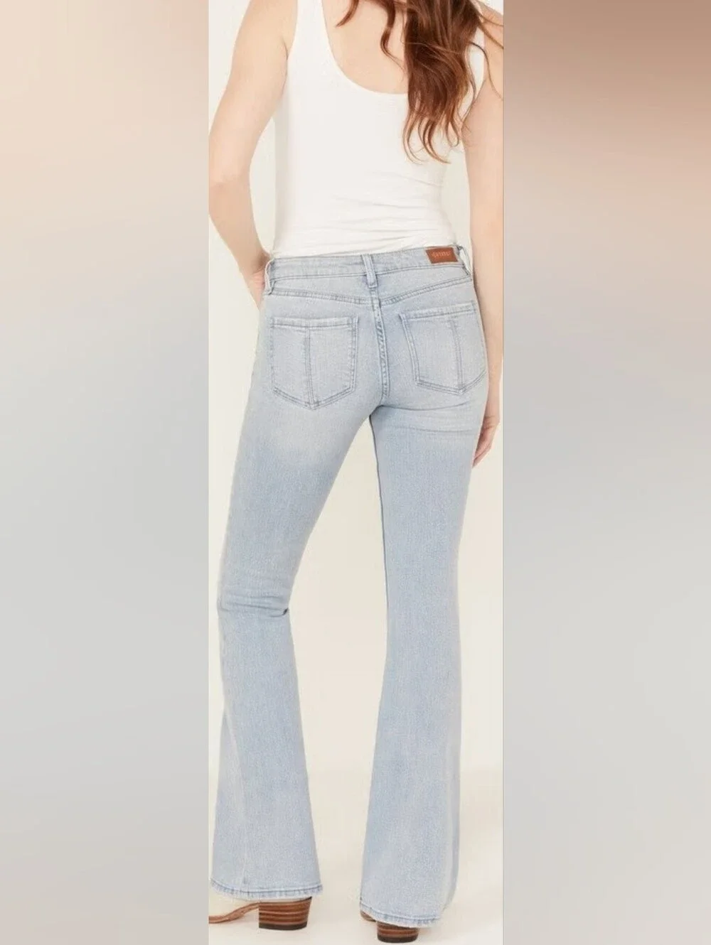 Shyanne Women Sz 30 Joni High Rise Trouser  Stretch Denim Jeans Bootcut Flaired